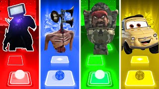 TvMan Titan Vs Siren Head Vs Camo Skibidi Toilet Vs Luigi  Tiles Hop EDM Rush [upl. by Iram501]