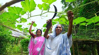 কচুর দম বাগানের টাটকা লাউ শাকের দারুন এক রান্না সঙ্গে দেশি মুরগির ঝোল  Bengali style kochur dum [upl. by Ahsinan]