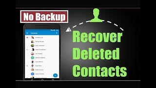 How to recovery deleted contact without backup [upl. by Anaeg737]