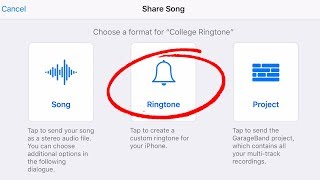 Create Free Ringtones on iPhone from AudioMusic Files using GarageBand iOSiPad [upl. by Winnifred869]