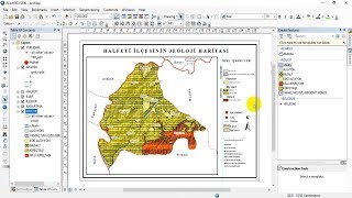 Jeoloji Haritası Nasıl Yapılır  ArcMap 105 [upl. by Eceinehs]