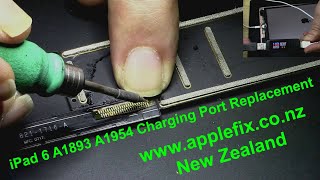 iPad 6 97 2018 A1893 A1954 charging port replacement  ipad not charging  AppeFix Hamilton NZ [upl. by Missi]