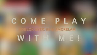 Come Play Total Roblox With Me [upl. by Ardek]