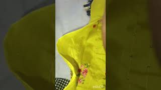 Fancy saree zeri lines with embroidery yellow blouse smooth fabric Vasumathisareecollections [upl. by Criswell]