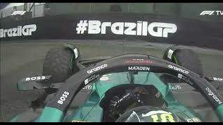 Stroll Crash  Formation Lap  Brazil  2024 [upl. by Gordon682]