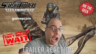 STARSHIP TROOPERS EXTERMINATION 2024  GAMESCOM EXCLUSIVE  TRAILER REACTION [upl. by Niltac]