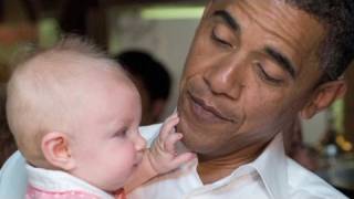 Obama embraces his youngest fans [upl. by Fuhrman46]