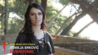 Sumejja Brković Dubrovnik  Miss Adria 2016 FINALE [upl. by Kimber]