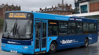 B10 Weekend B10YKS on the ‘valley line’ 22 to Blackburn and Shadsworth [upl. by Fifi]