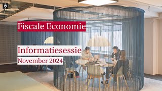 UvA  Bachelor Fiscale Economie online informatiesessie november 24 [upl. by Nappy]