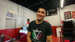 Vergil Ortiz FULL interview 2 weeks before his fight with Mckinson  esnews boxing [upl. by Nilekcaj291]