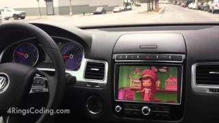 VW Touareg RNS 850 DVD Video In Motion VIM [upl. by Able551]