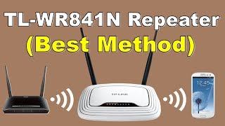 TPLink TLWR841N Repeater Setup BestMethod  كـ ربيتر WR841N أفضل طريقة لإعداد راوتر [upl. by Belac492]