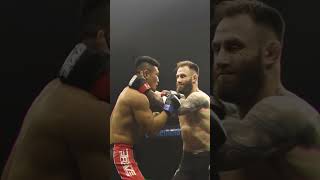 Elbow KO 💥💥💥 from clinch🔥🔥 Chad Hanekom💪💪 vs In Jae La shorts bravecf bravetv [upl. by Aynatahs779]