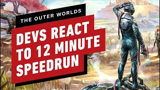 The Outer Worlds Developers React to 12 Minute Speedrun [upl. by Eellac618]