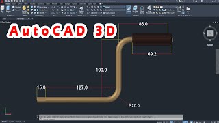 AutoCAD 3D How to drawing CB Rack IN and OUT Handle 3D Modeling Autodesk Sketches [upl. by Assyram504]