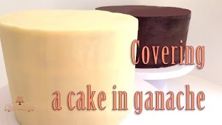 How to Cover a Cake in Ganache from Creative Cakes by Sharon [upl. by Maffei]