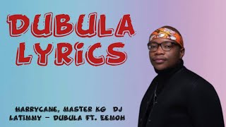 Harrycane Master KG amp DJ LaTimmy – Dubula Ft EemohLYRICS [upl. by Oicaroh948]