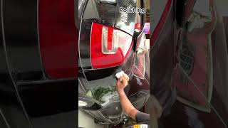 COMPOUNDING AND POLISHING OUR BLACK CAR SHINE  DIY  3M POLISH  SHORT  CAR RUBBING  CAR WAX [upl. by Iz]