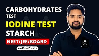 Iodine test for Carbohydrates  Starch test  Biomolecules  IITJEE  NEET  BOARDS [upl. by Emearg]