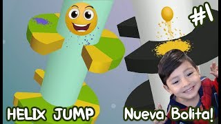 Helix Jump Gameplay  La bolita saltarina  Juegos para niños [upl. by Diao693]