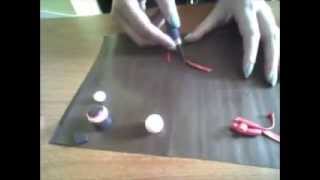 How to make a kokeshi with polymer clay Part 1 [upl. by Arretal]