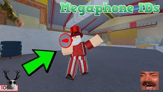 10 More Megaphone Audio IDs  Roblox Arsenal [upl. by Nylauqcaj]