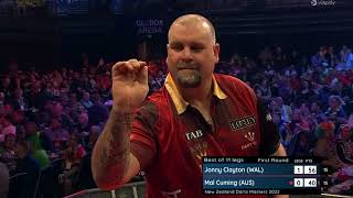 Jonny Clayton vs Mal Cuming  Round 1  New Zealand Darts Masters 2022 [upl. by Veradia]