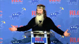 Phil Robertson  Republican Leadership Conference 2014 [upl. by Agathy877]