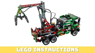 LEGO instructions  Technic  42036 Bmodel  Crane Truck with SemiTrailer [upl. by Benson]