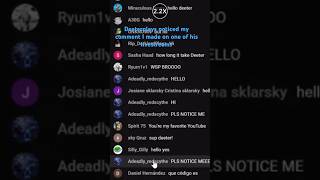 deeterplays saw my comment I made on one of his livestream DeeterPlays deeterplays [upl. by Cherri404]