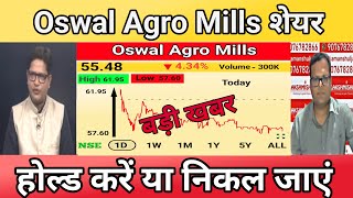 OSWAL AGRO MILLS STOCK LATEST NEWS UPDATES 7AUG24  OSWAL AGRO MILLS SHARE LATEST NEWS [upl. by Nitsir]