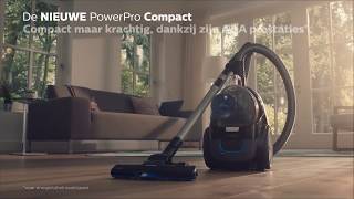 Philips PowerPro Compact Stofzuiger  Compact maar krachtig [upl. by Warga302]