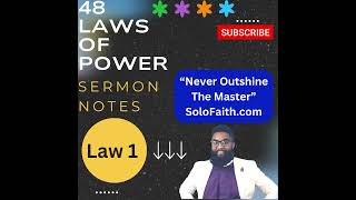 48 Laws Of Power  Law 1  Never Outshine The Master 48lawsofpower [upl. by Moser]