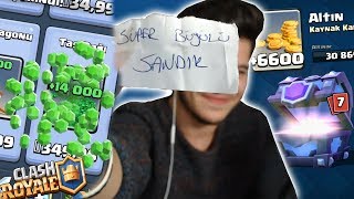 SEÇTİĞİN KAĞITTAKİ SANDIĞI AÇMA CHALLENGE 3 FACECAM  Clash Royale [upl. by Pip341]