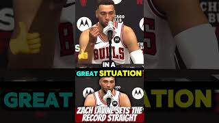 Zach Lavine sets the record straight chicagobullsnation bulls chicagobulls zachlavine [upl. by Ettenauq]