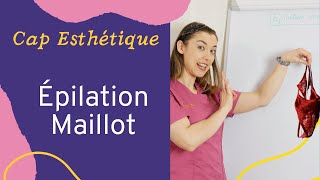 CAP Esthétique 2021  protocole pour lépilation du maillot [upl. by Emirak401]