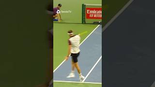 Dimitrov Unleashes Huge Backhand On The Run 🏃‍♂️ [upl. by Burnley]