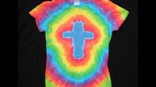 How To Tie Dye A Cross Design [upl. by Jack]