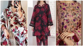 Most popular printed khaddar dress design ideas for Winter 20242025  New winter dress designing [upl. by Imoen]