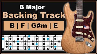 Ambient B Major Backing Track  100 Bpm [upl. by Marlea]