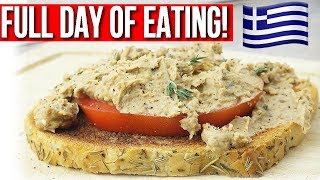 WHAT I ATE TODAY  VEGAN BODYBUILDING  GREEK EDITION [upl. by Leanor710]