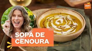 Sopa de cenoura assada com sementes de girassol  Rita Lobo  Cozinha Prática [upl. by Fedak226]