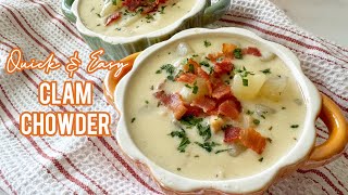 Quick amp Easy CLAM CHOWDER [upl. by Serles]