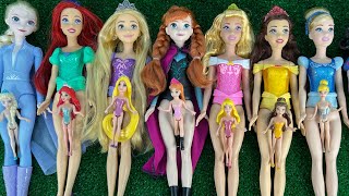 8 Minutes Backpack Disney Princess Doll Mattel Dolls  DIY Miniature Dress Satisfying Dolls ASMR [upl. by Eilitan]