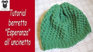 Tutorial berretto quotEsperanzaquot alluncinetto [upl. by Moncear713]