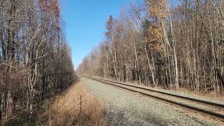 4K60 80 MPH Amtrak Vermonter 112523 with 145 [upl. by Ssidnak]