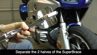 SuperBrace Installation on Honda Goldwing GL1800 [upl. by Einalam]