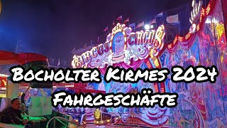 Bocholter Kirmes 2024 Fahrgeschäfte [upl. by Ynwat]