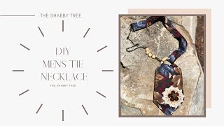 DIY Turning a Mens Tie Into a Necklace [upl. by Lillian]